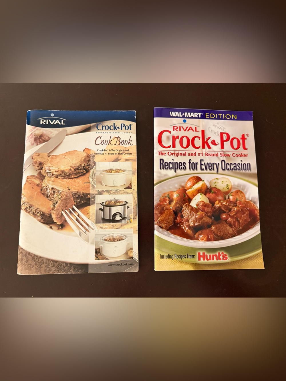 Vintage Rival Crock Pot Cookbooks Lot of 2 – Walmart Edition & Classic Recipes